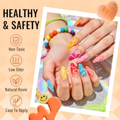 Gel Nail Polish Kit with Nail Drill UV Lamp and Decoration - Candy Pearl Variation