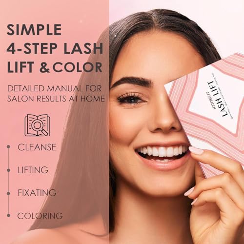 Lash Lift and Black Kit, Easy At-Home DIY Lash Perm and Eyelash & Brow Color Set 3-in-1 with Upgraded Glue, Quick Lift & Voluminous Color Salon-Grade with Complete Tools for Beginners & Professionals