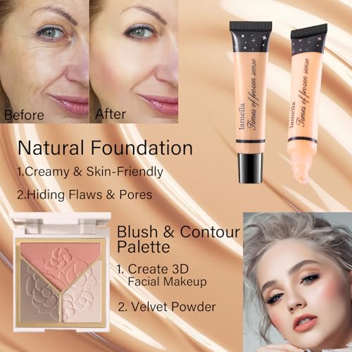 Makeup Set for Women, Makeup Kit for Beginners & Professionals, Makeup Set for Teens & Adults, Make up Gift, Eyeshadow Palette, Face & Eye Make up