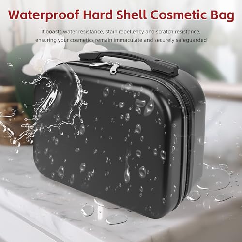 Yoanlayr Black 14-Inch Portable Makeup & Cosmetic Case for Travel