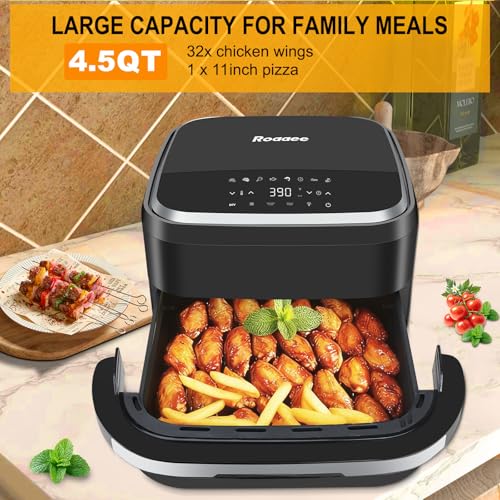 11-In-1 Air Fryer Oven with Pizza & Grill Capacity - 4.5QT, Digital Display