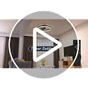Gold Low Profile Ceiling Fan with Lights and Remote 19.7in Smart Bladeless LED Fandelier