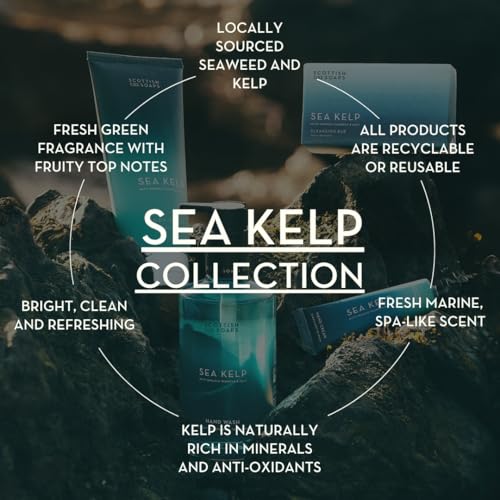 Scottish Fine Soaps Sea Kelp Hand Wash Refill, Organic Seaweed and Kelp, Fresh Marine Spa-Like Scent, Recyclable Pouch, 1.2 Litre