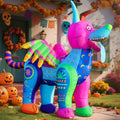 Halloween Inflatable Alebrije Dog Decoration with LEDs - Día de los Muertos Yard & Garden Decor - Variation of Alebrije Dog