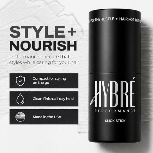 Vegan Hair Wax Stick for Edges & Flyaways - Flexible, Non-Greasy Styling