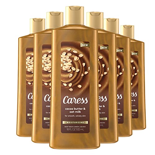 Moisturizing Body Wash for Women - Cocoa Butter & Oat Milk, 18.6 oz, 6 Pack