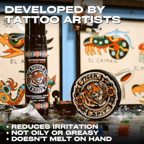 Professional Tattoo Ointment for Artists - 8.45oz, Reduces Irritation & Swelling, Enhances Color Packing, Non-Clogging Formula