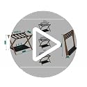 Walnut Bamboo Luggage Rack Set of 2 - Foldable Suitcase Stand with Storage Shelf