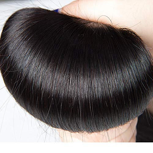 Rebasar Straight Human Hair Bundles 12 Inch - Black Brazilian Virgin Hair