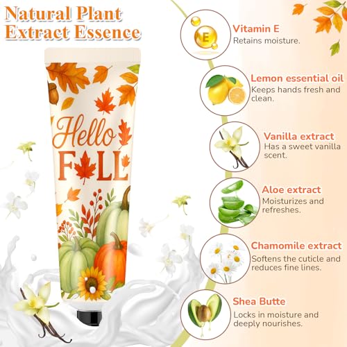 Fall Pumpkin Maple Leaf Hand Cream Gift Set - Baby Shower Favors - Orange / Fall Variation