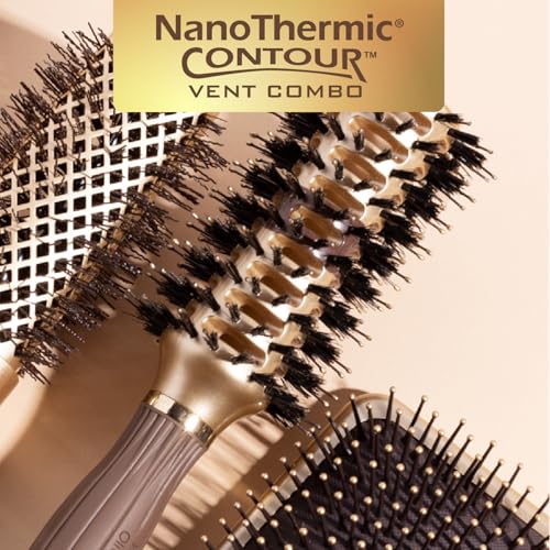 Olivia Garden Nanothermic Contour Vent Hair Brush - Medium 2 3/4"