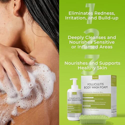 Folliculitis Body Wash for Redness & Irritation - Gentle Daily Cleansing