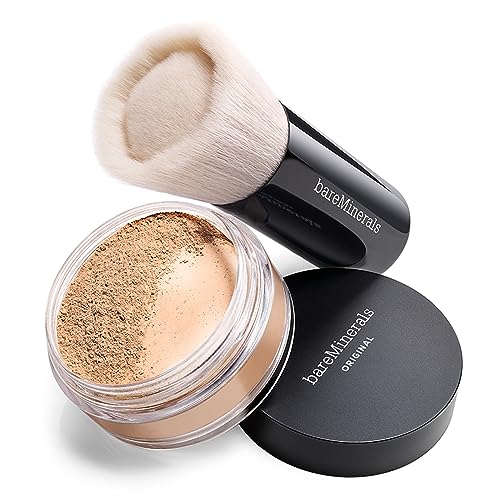 bareMinerals Foundation Brush - Vegan Synthetic Kabuki for Loose Powder