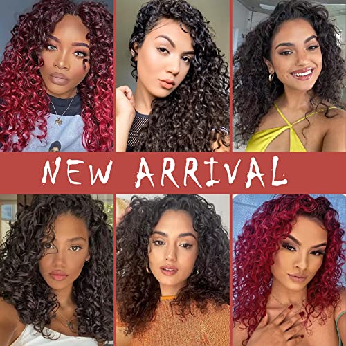 Gogo Curl Short Curly Crochet Hair - 12 Inch, 8 Packs for Black Women - Beach Curl, Deep Wave, Water Wave Braids - Synthetic Hair Extensions (12 Inch, 8 Packs, 1B)