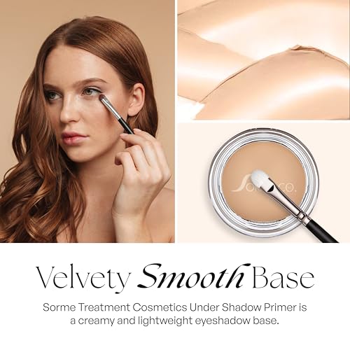 Sorme Cosmetics PRO Under Shadow Primer, All In Undershadow Eye Shadow Primer for Smooth and Crease-Resistant Eye Makeup, Waterproof and Long Lasting, Nude Translucent Shade, More Vibrant Makeup Color
