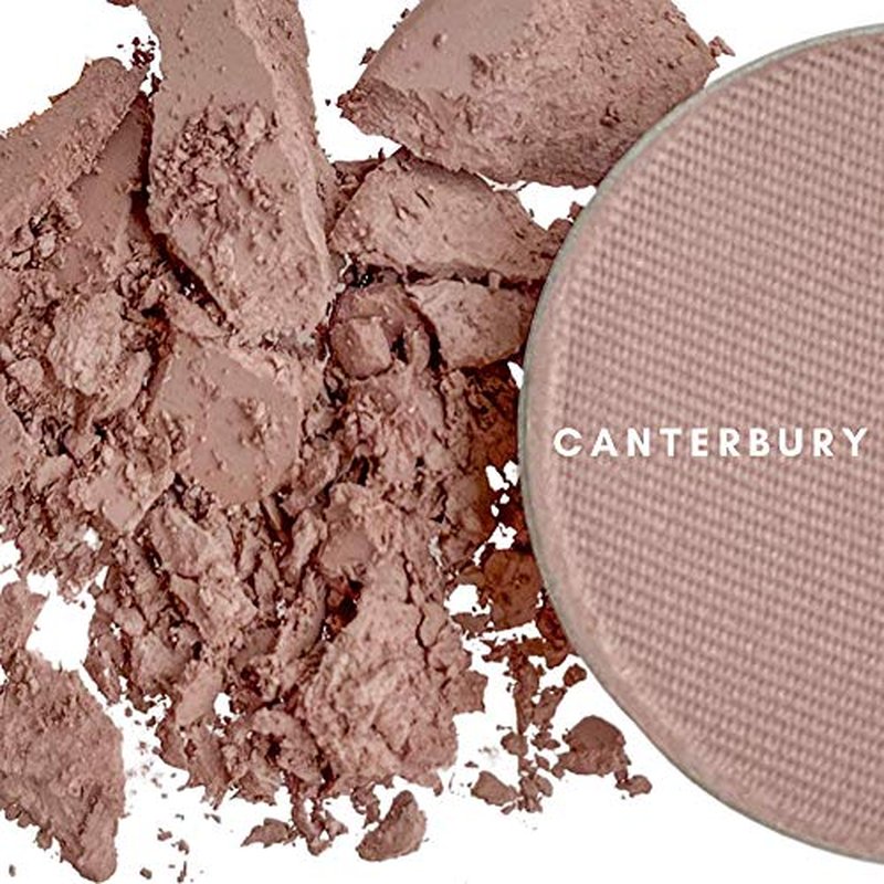 Honeybee Gardens Mini Skinny Duo Eye Shadow Compact in Canterbury and Porcelain, Longlasting, Refillable & Customizable, Vegan, 26mm Pans