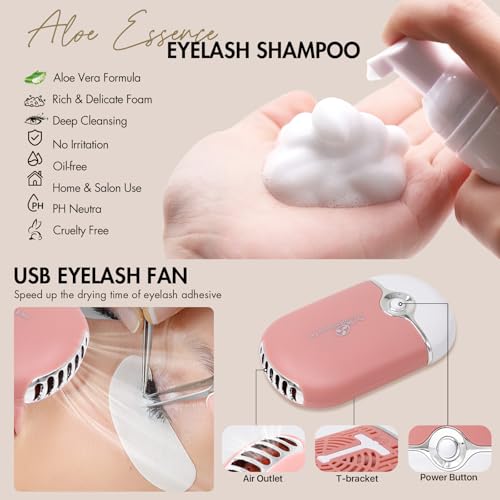 Eyelash Extension Practice Kit with Mannequin Head & Supplies for Beginners