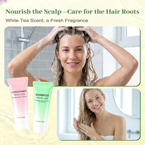 200-Pack Hotel & Travel Toiletries Set - Mini Soap, Shampoo, Conditioner, Lotion