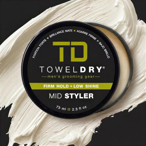 Men's Hair Styling Fiber Cream - Firm Hold, Matte Finish, 2.5 Fl Oz - Easy Washout, Made in USA - Variation of THIS listing