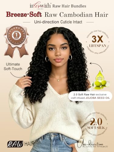 Natural Color 22 Inch Burmese Curly Human Hair Bundles - 100% Cambodian Raw Hair