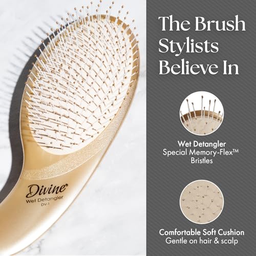 Olivia Garden Divine Revolutionary Hair Brush - Ergonomic Design, Gentle on Hair & Scalp