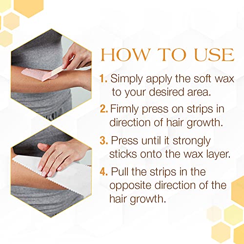 Gigi Bleached Muslin Epilating Strips for Soft Wax - Professional Hair Removal Wax Strips for Waxing, (3¡±X9¡±), 100 Strips, 1 Pack