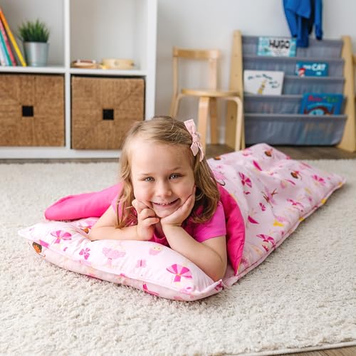 Wildkin Kids Nap Mat with Pillow & Blanket - Preschool Sleep & Travel Essentials