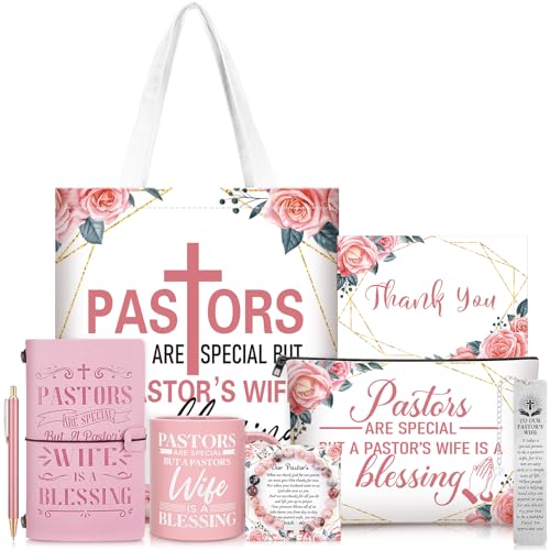 Pastor's Wife Appreciation Gift Set Pink - 8 Piece Christian Gift Collection