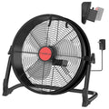 16-Inch Battery Powered Cordless Floor Fan - Red Compatible with Milwaukee M18