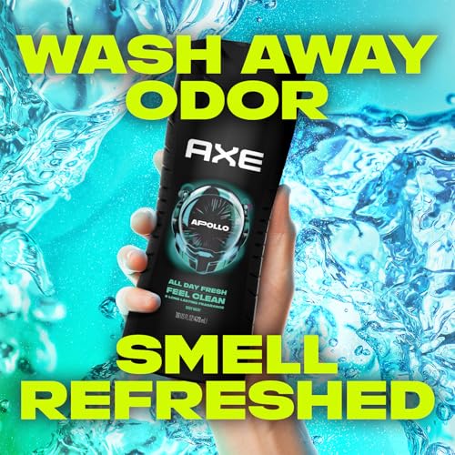 Men's 3-in-1 Body Face & Hair Wash 5-Pack, Invigorating Scents, 16 fl oz