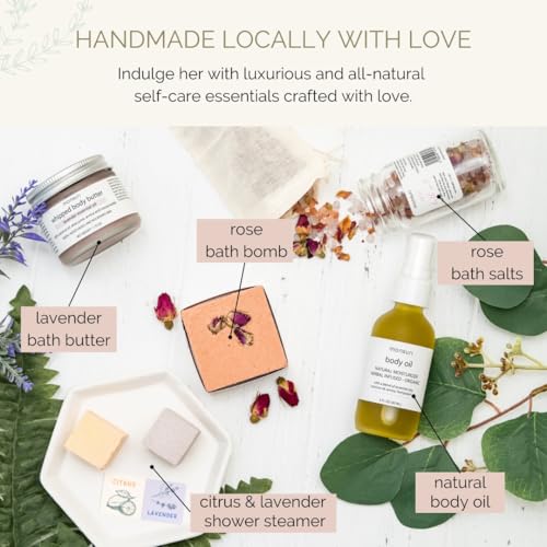 Mom's Spa Pampering Set - Self Care Gift Basket for New Mom & Women