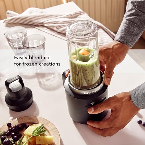 Cordless Personal Blender - 20 Min Battery, 16oz Travel Jar - Variation of Personal Blender / Battery Included