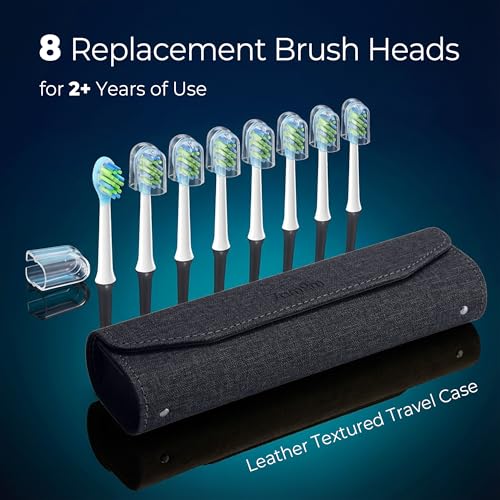Electric Toothbrush with 365-Day Battery & LED Screen - Sonic Cleaning