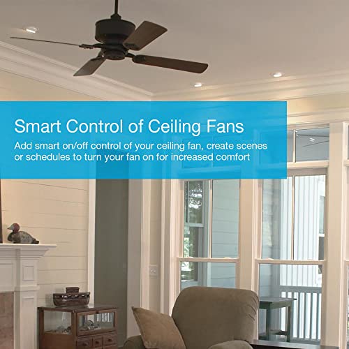 White Lutron Caseta Smart Light & Fan Switch - 1 Pack, Remote Compatible
