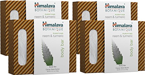Neem & Turmeric Body Bar Set - Deep Cleansing Natural Soap 4 Pack