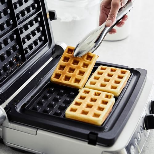 No-Mess Waffle Plates for Breville Smart Grill BGR820XL - Black Small