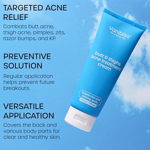 Vanibiss Butt & Thighs Acne Treatment Cream & Moisturizing Butt Mask - Bundle