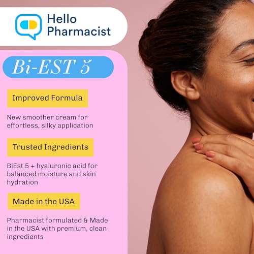 BiEst 5.0 Hormone Cream with Hyaluronic Acid – Soothing Skin Support, 3 oz