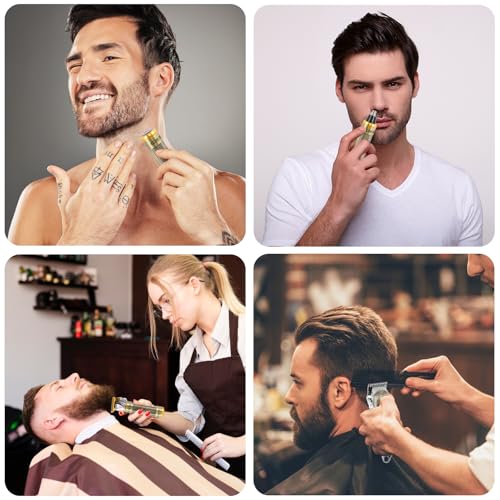 Professional Hair Clipper Set Men's Cordless Hair Clipper T-Shaped Blade Beard Trimmer Nose Hair Trimmer Electric Shaver Rechargeable Professional Hair Trimmer Set (Bronze)