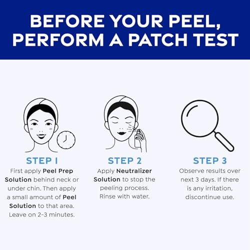 MedPeel Salicylic Acid Peel 30% Essential Peel Kit, Includes Peel, Prep, Neutralizer, Deep Strength Professional Grade Chemical Face Peel for all Skin Tones, 1oz/30ml (Kit of 3)