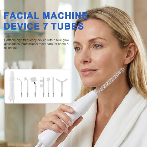 Hi Frequency Facial Care Device with 7 Electrodes - Blue