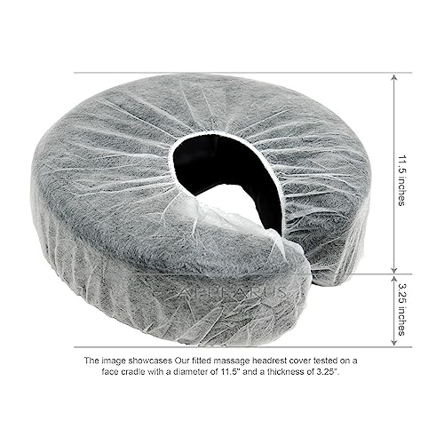 Appearus Fitted Face Cradle Cover 100 Count - Elastic Nonwoven Headrest Liners