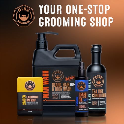 GIBS Grooming Bio Fuel Conditioner 33.8 oz for Beard & Hair Growth, Made in USA