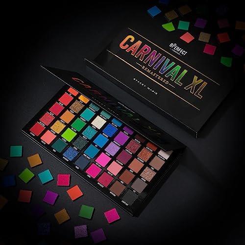 BPerfect Carnival XL Pro Remastered Eyeshadow Palette ? 45 Pigmented Shades for Professional Makeup Artists, Cruelty-Free Vegan Palette
