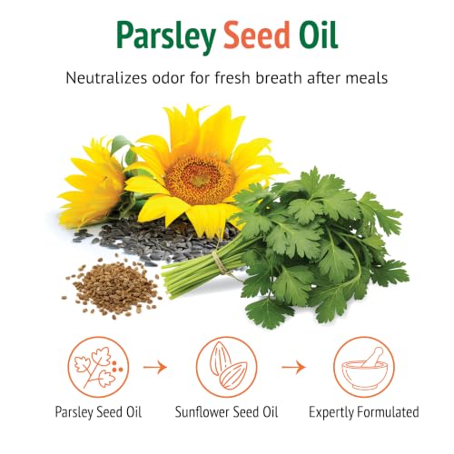 Botanic Choice Parsley Seed Oil Softgels 120 Count Pack of 2 – Breath Odor Neutralizer