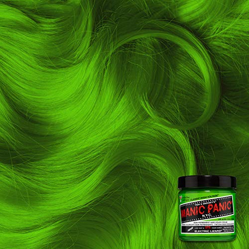 Neon Green Hair Dye - Bright Semi-Permanent Color for Pre-Lightened Hair, 4 oz, 2 Pack