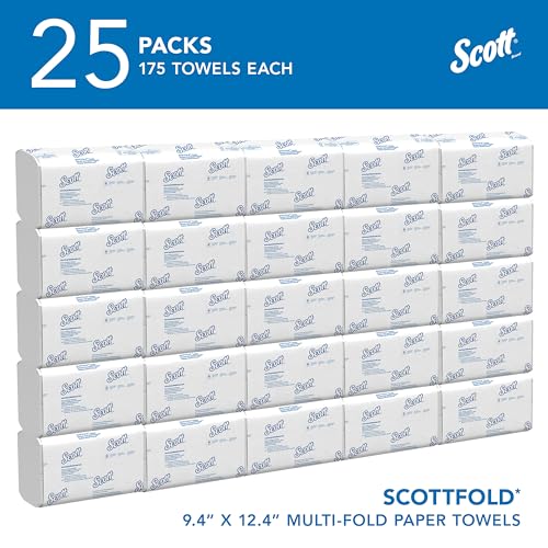 Case of Scott Professional Scottfold Multifold Paper Towels 25 Packs, 175 Sheets Each