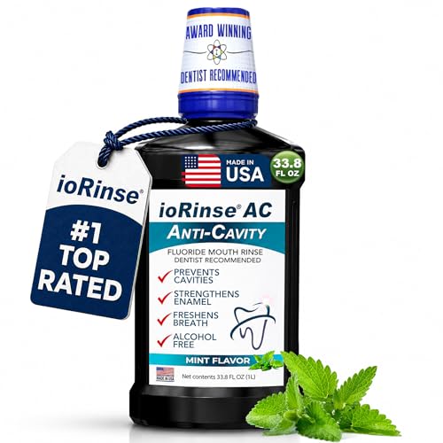 Anticavity Fluoride Mouthwash with Molecular Iodine - Mint, 33.8 oz