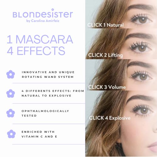 4-in-1 Waterproof Mascara - High Pigmentation & Volume - Ultra Black - 0.4 oz - Variation 01 Ultra Black