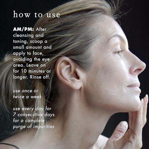 Deep-Purging Facial Mask for Radiant Skin - Vegan & Gluten-Free, 2.5 Fl Oz